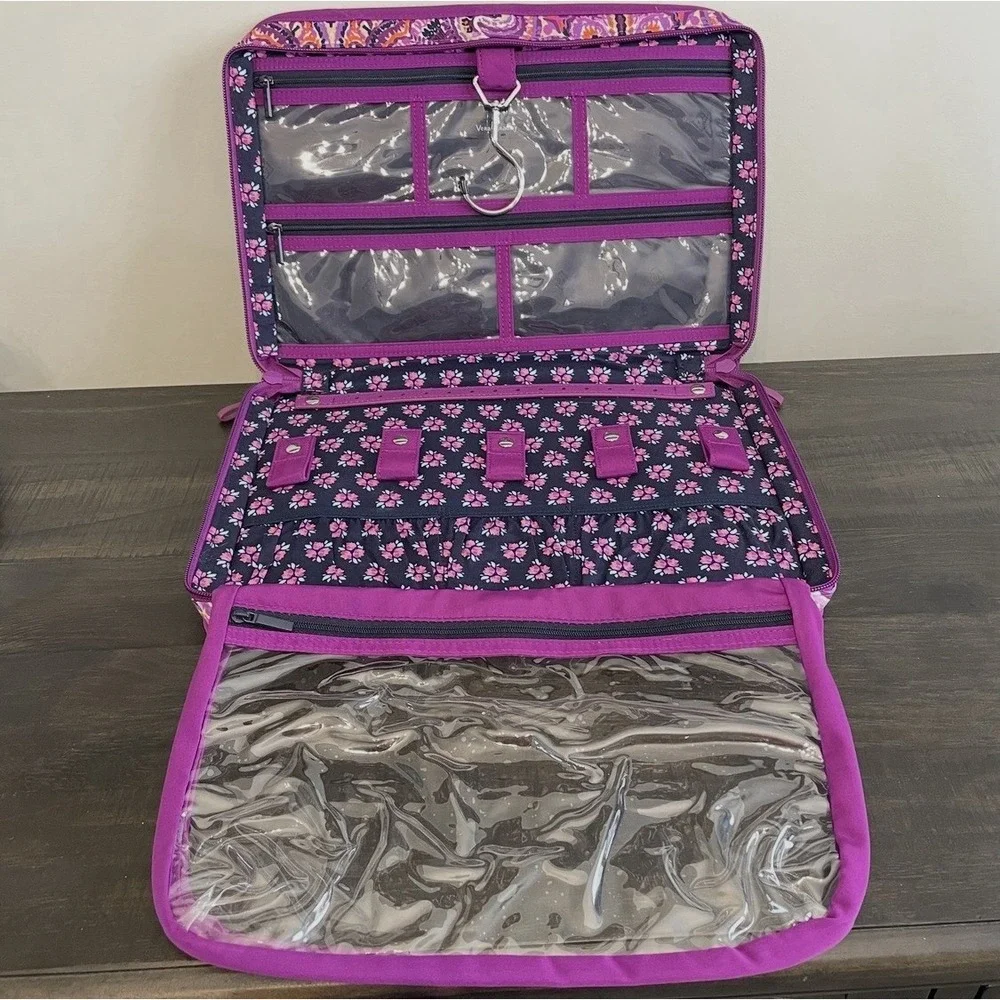 Vera Bradley Dream Tapestry Iconic Ultimate Jewelry Organizer Case Hanging NWT